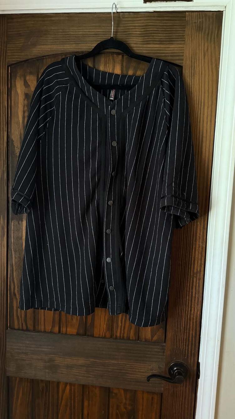 FP Movement Starting Line Button-Up Striped Baseball Jersey